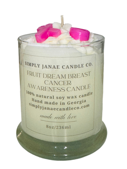 Breast Cancer Awareness Soy Candle 8oz