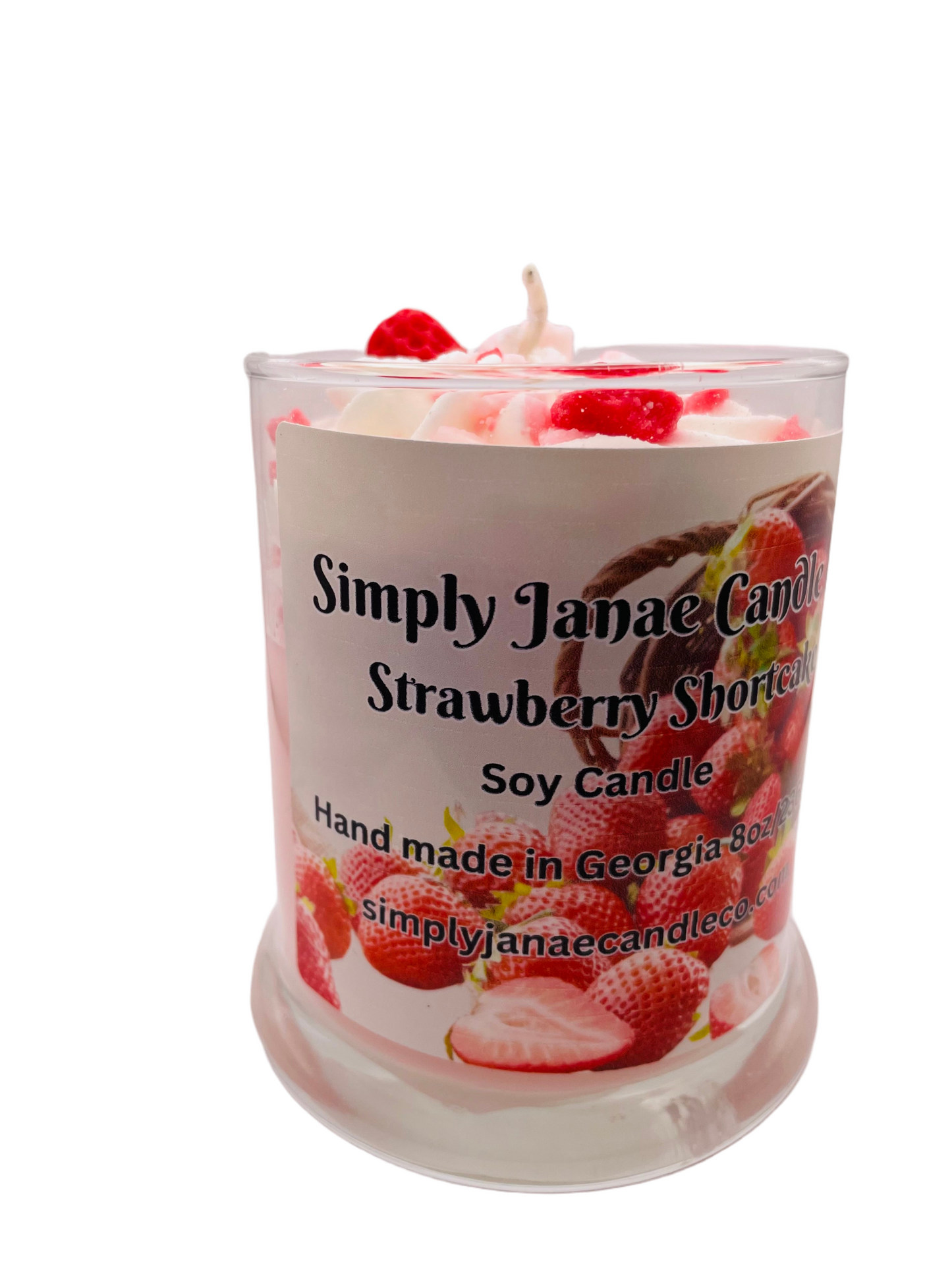 Strawberry Shortcake Dessert Candle