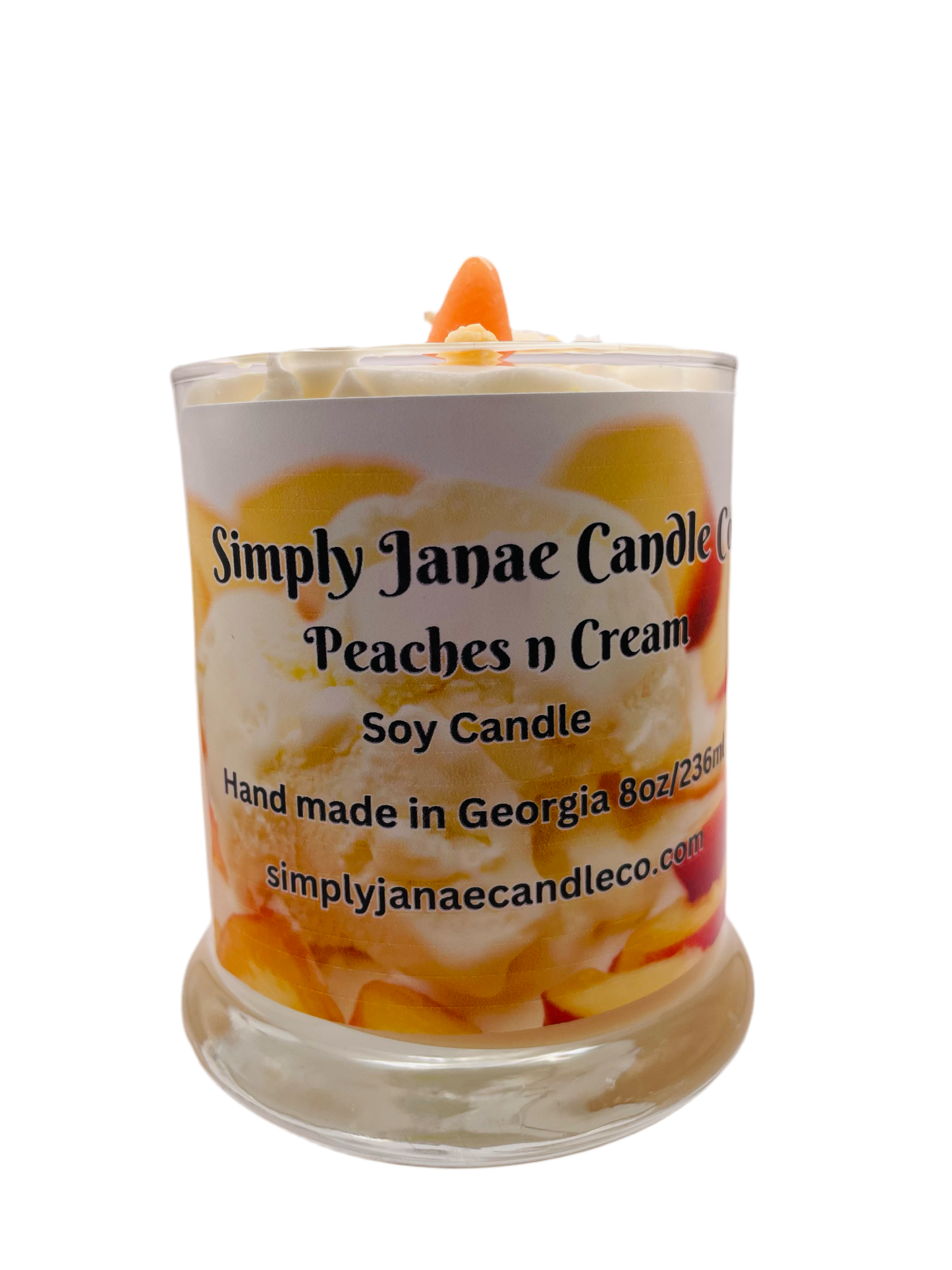 Peaches & Cream Dessert Candle